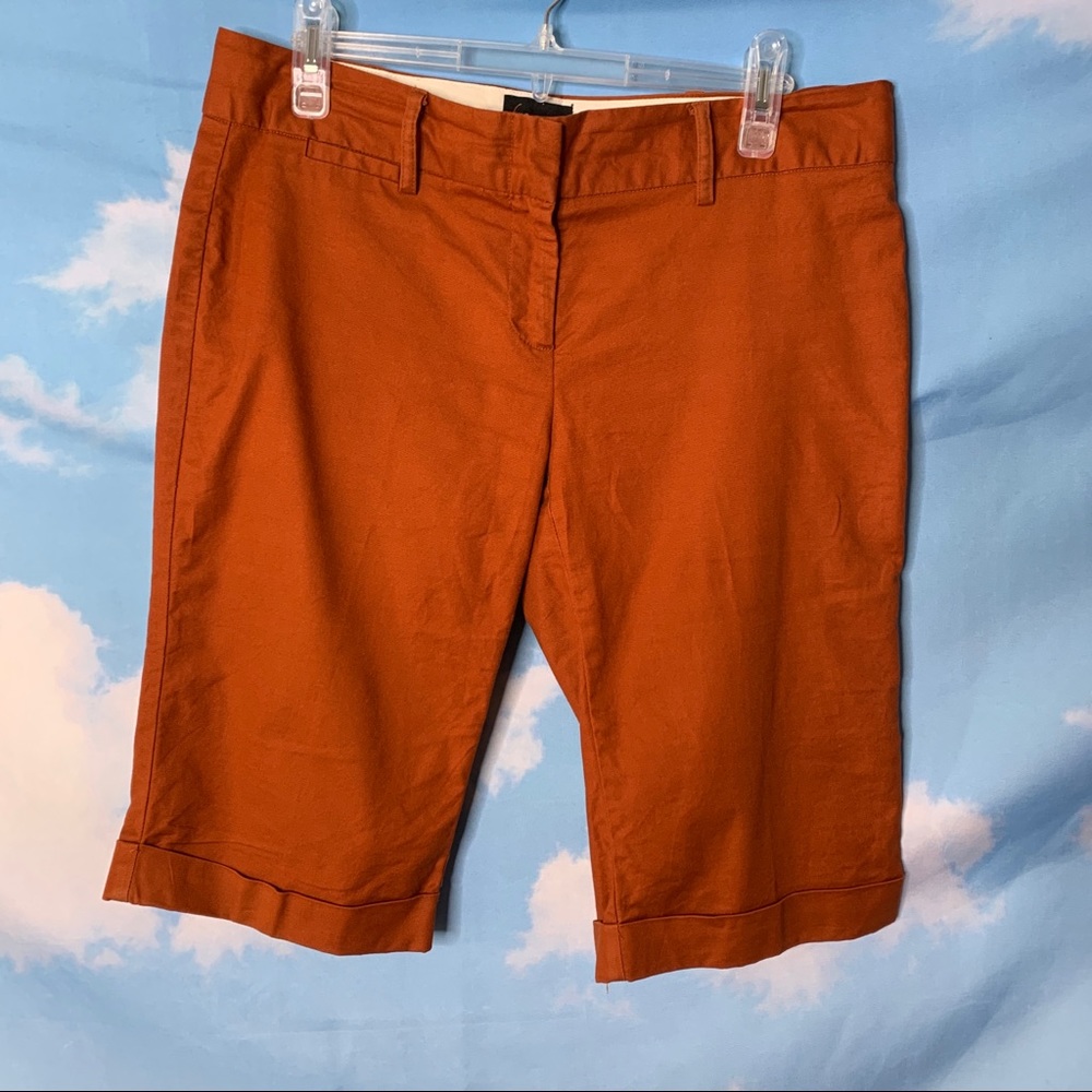 The Limited- Drew Fit Orange Bermuda Shorts size 8